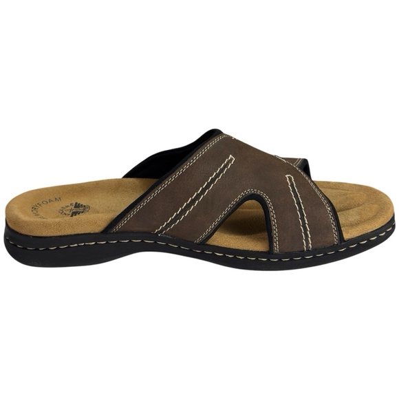 Dockers Sunland Casual Comfort Shoes Slide Sandal Dark Brown Mens 13M - Picture 3 of 15
